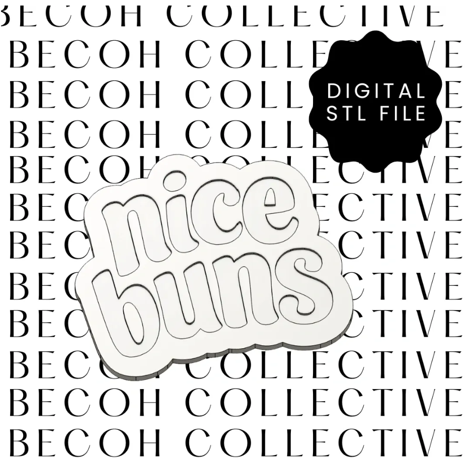 Nice Buns Cookie Stamp and Cutter