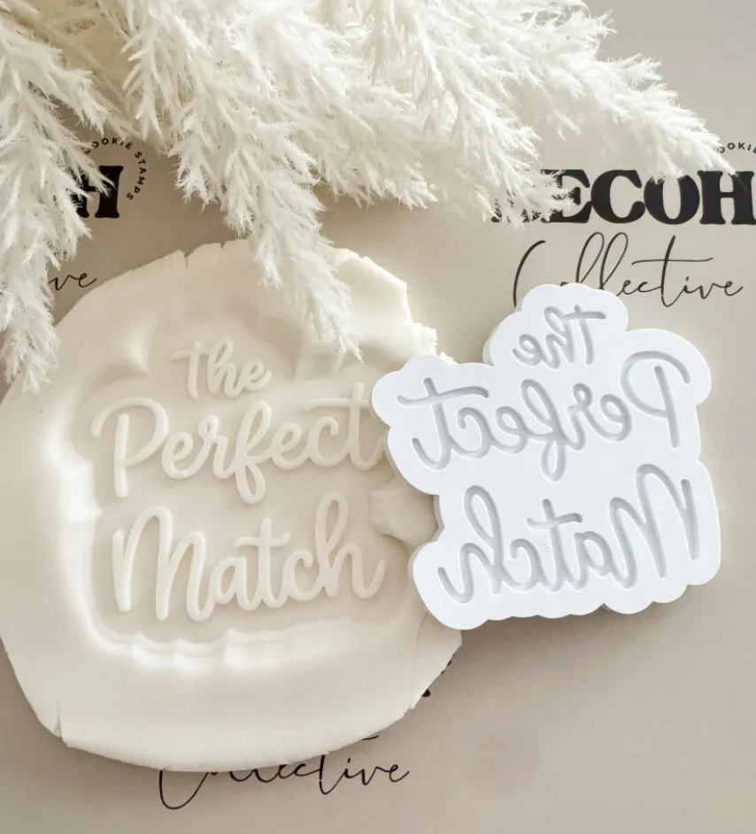 The Perfect Match Cookie Stamp and Cutter