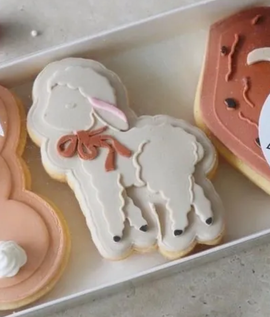 Lamb Cookie Stamp and Cutter