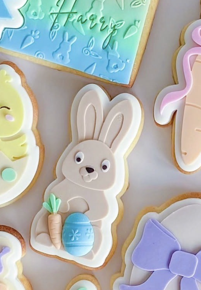 Choc Easter Bunny Cookie Stamp & Cutter