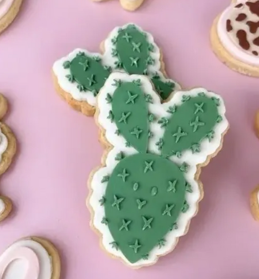 Cactus Bunny Cookie Stamp & Cutter