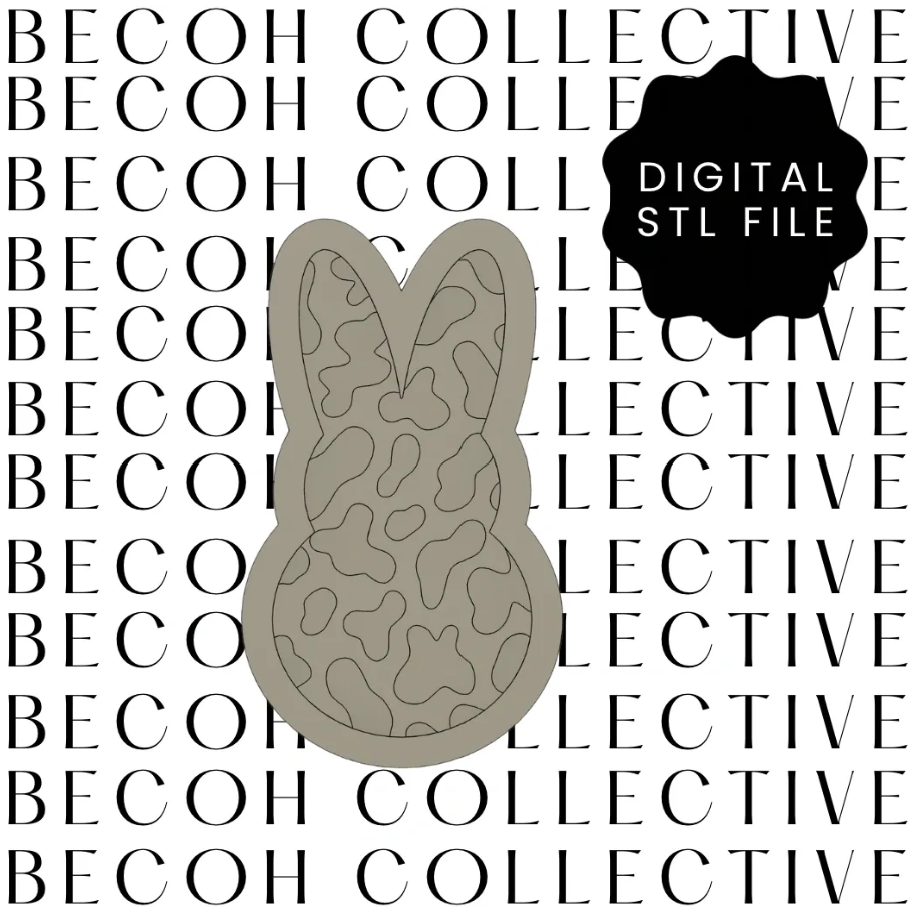 Howdy Silhouette Bunny Cookie Stamp & Cutter
