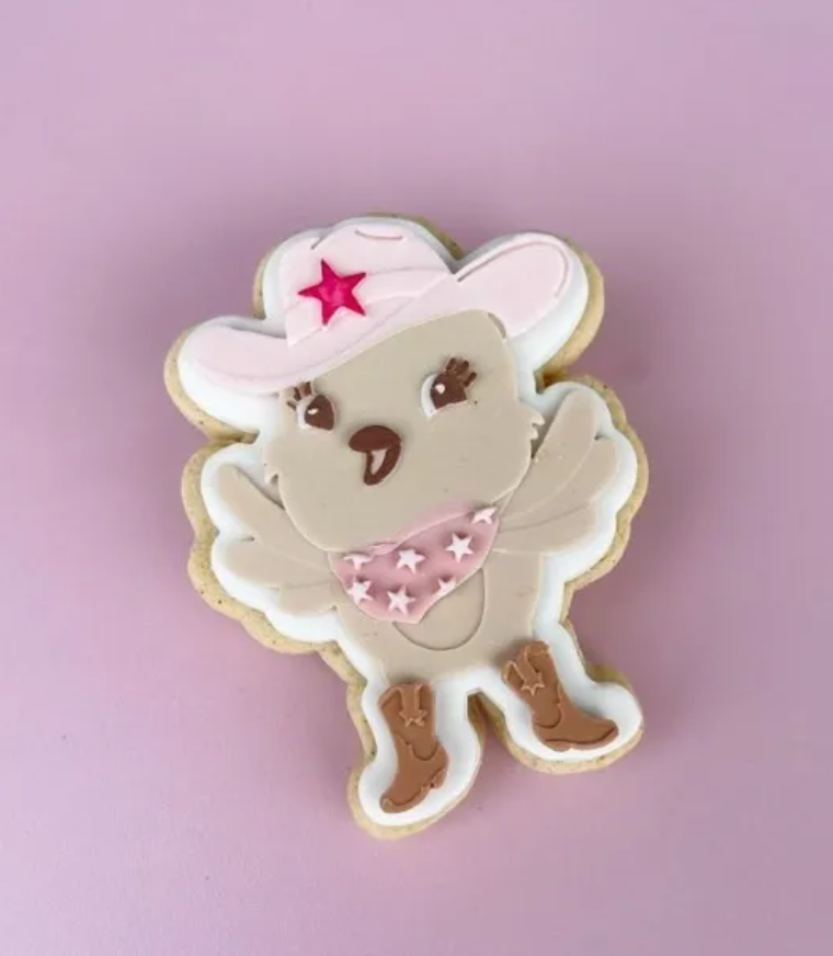 Howdy Chick Cookie Stamp & Cutter
