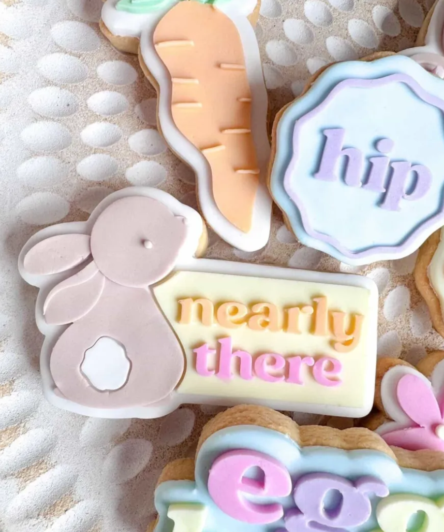 Nearly There Bunny Cookie Stamp & Cutter