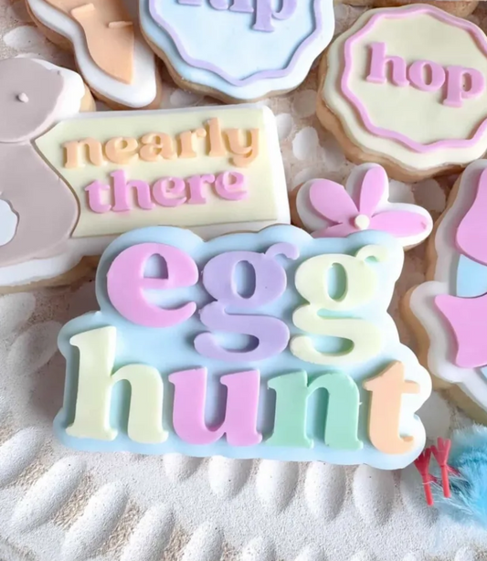 Egg Hunt Cookie Stamp & Cutter