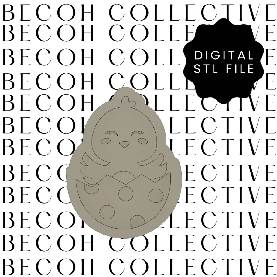 Hatching Chick Cookie Stamp & Cutter