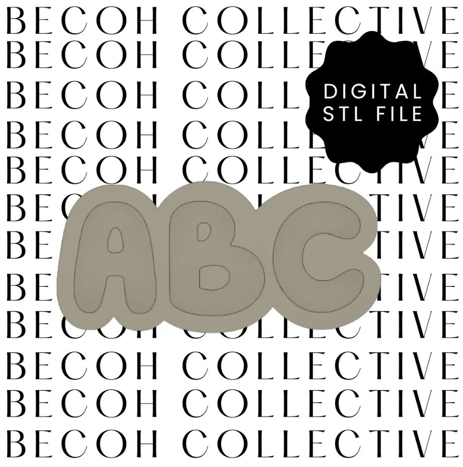 ABC Cookie Stamp & Cutter
