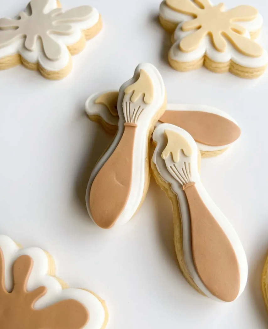 Paint Brush Cookie Stamp & Cutter