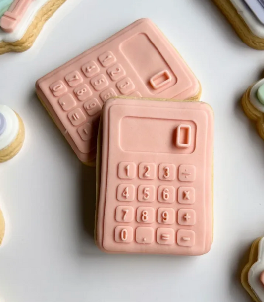 Calculator Cookie Stamp & Cutter