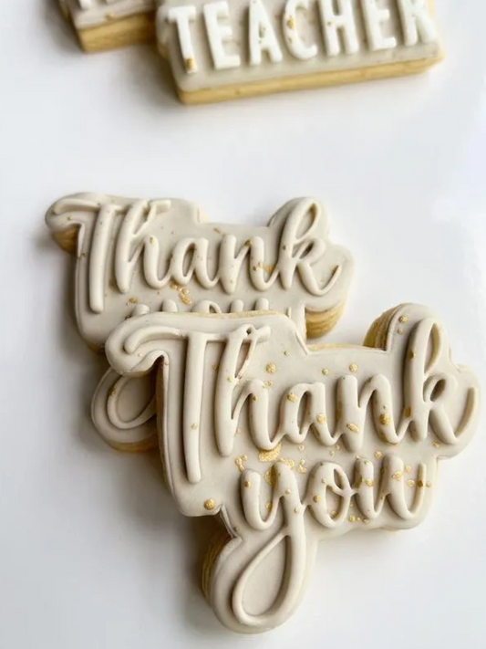 Thankyou Cookie Stamp & Cutter