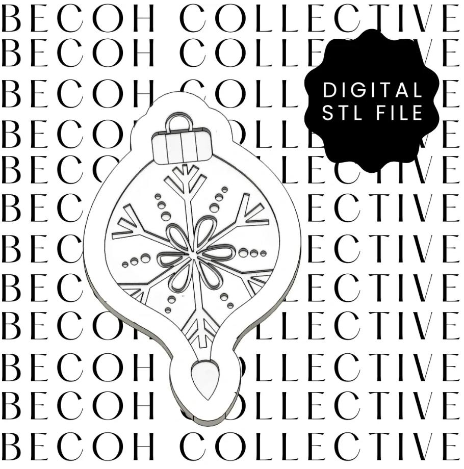 Tear Bauble Cookie Stamp & Cutter
