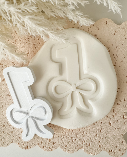1 with Bow Cookie Stamp & Cutter