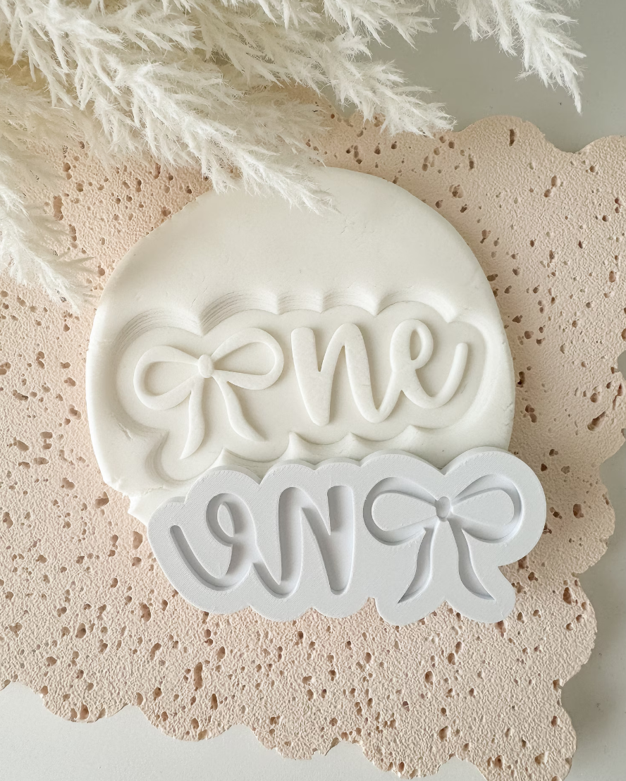 One with Bow Cookie Stamp & Cutter