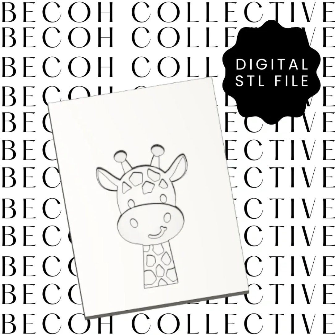 Giraffe Cookie Stamp Only