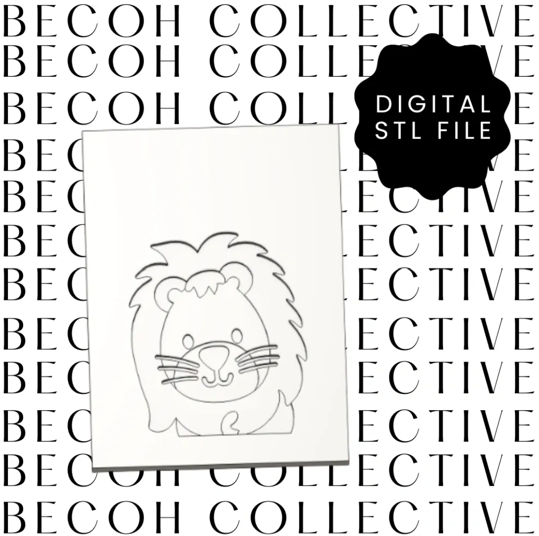 Lion Cookie Stamp Only