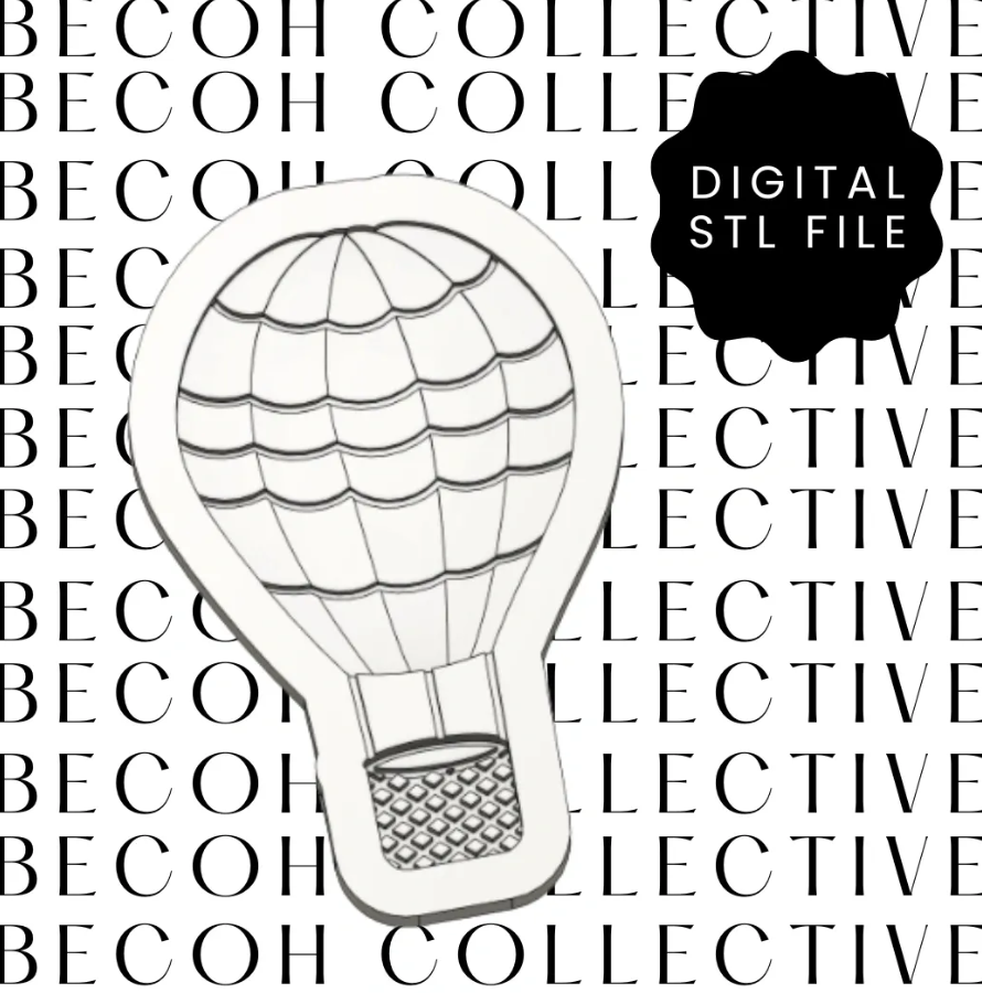 Hot Air Balloon Cookie Stamp & Cutter
