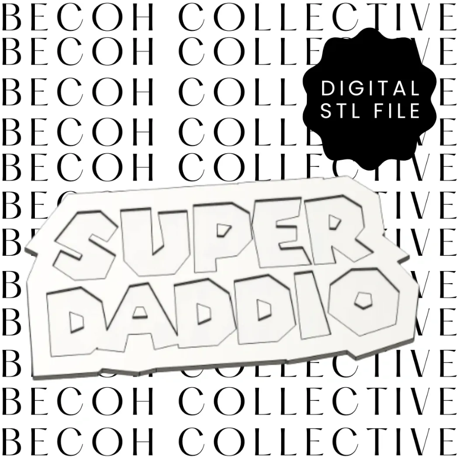 Super Daddio Cookie Stamp & Cutter