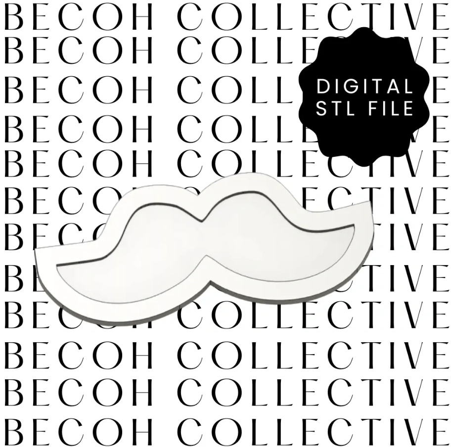 Moustache Cookie Stamp & Cutter