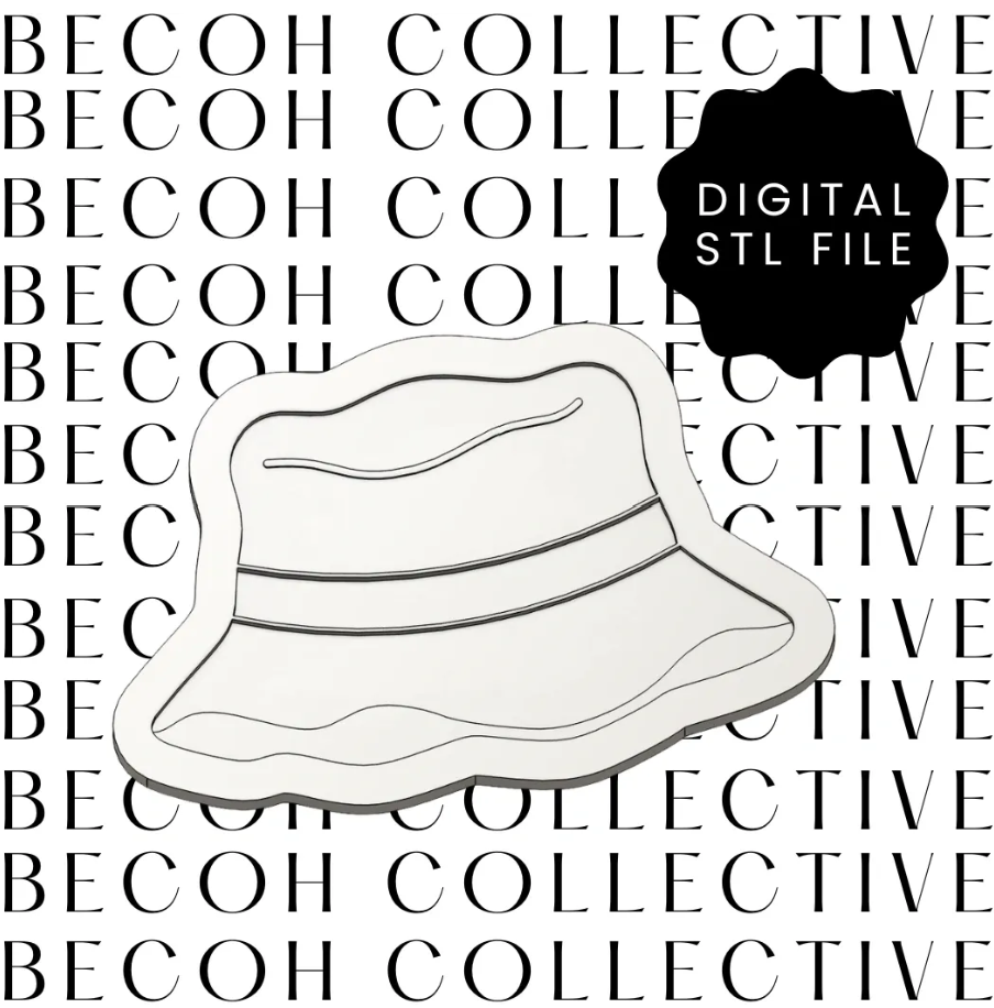 Bucket Hat Cookie Stamp & Cutter