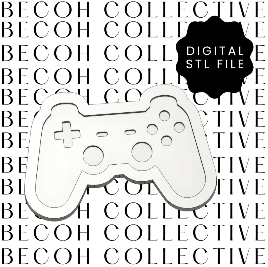 Gaming Controller Cookie Stamp & Cutter