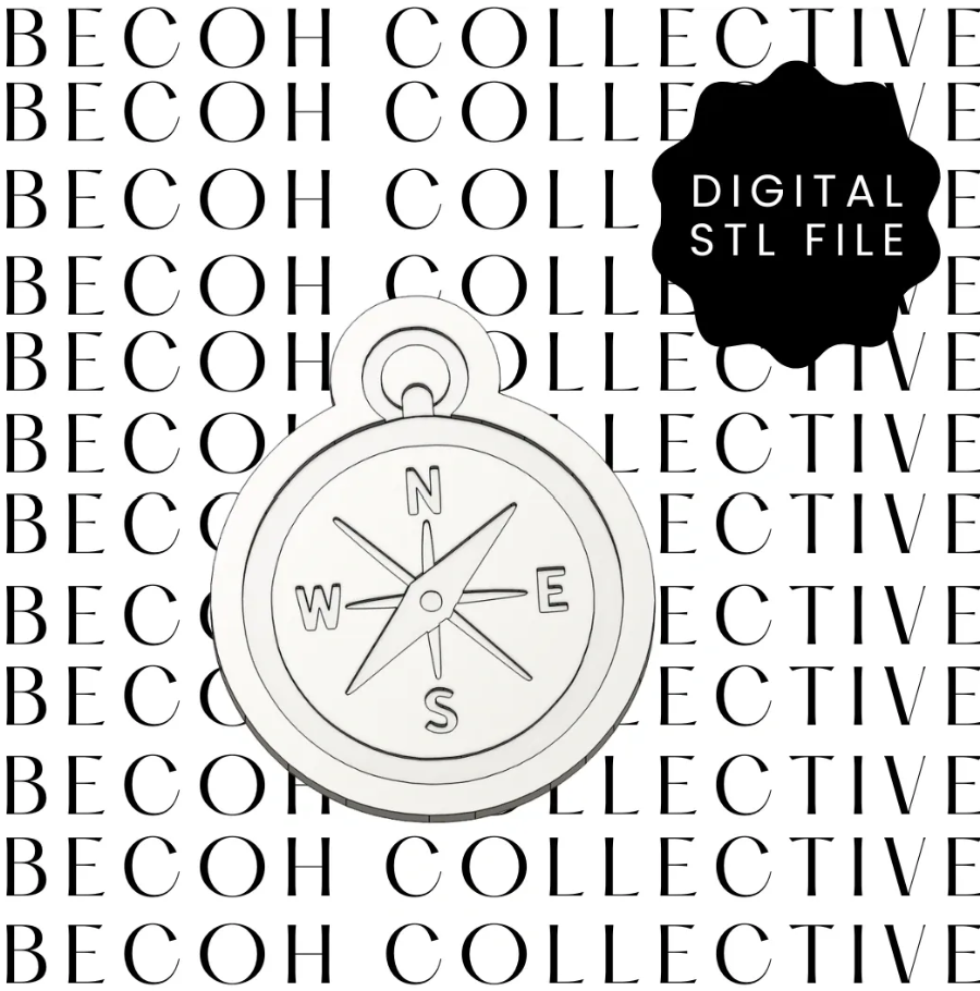 Compass Cookie Stamp & Cutter