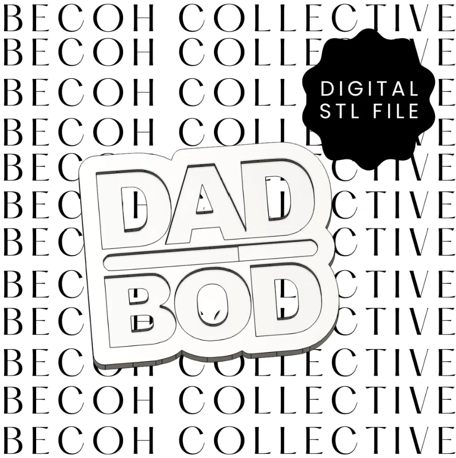 Dad Bod Cookie Stamp & Cutter