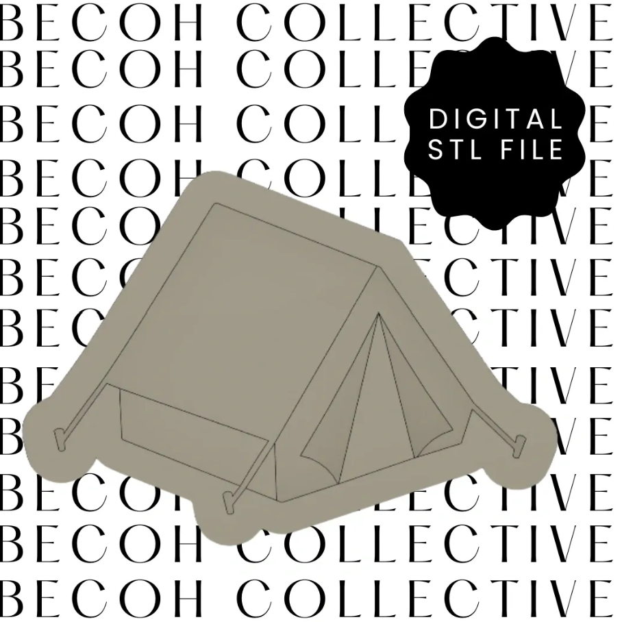 Tent Cookie Stamp & Cutter