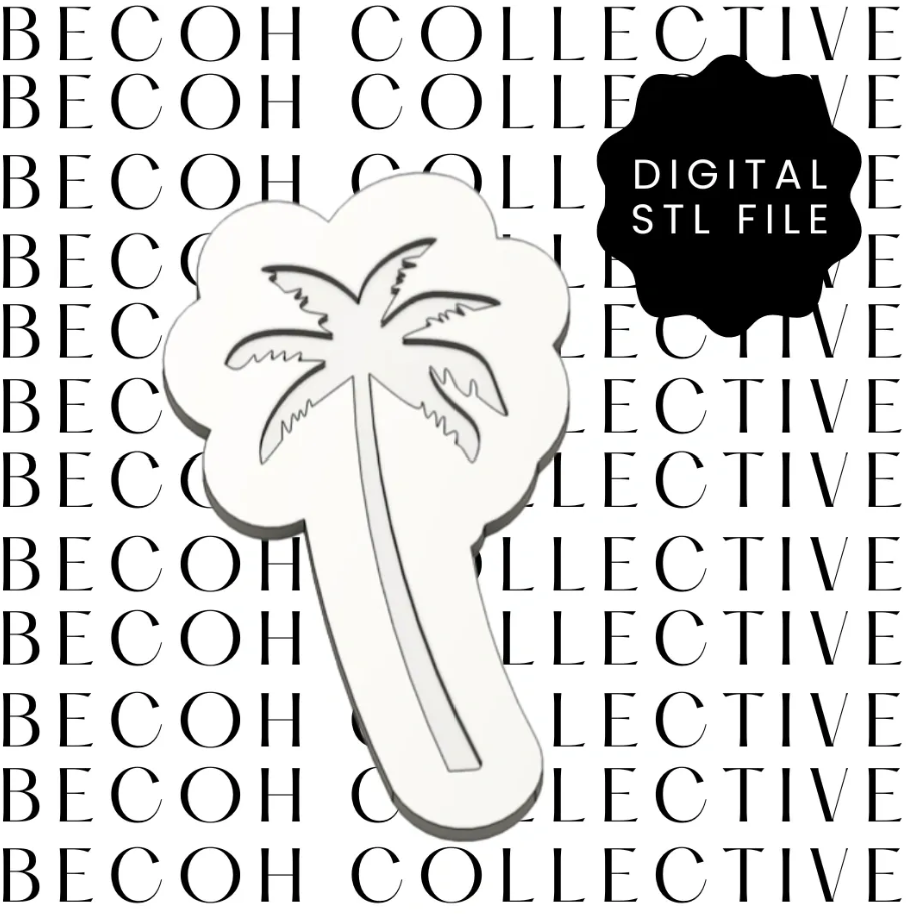 Palm Tree Cookie Stamp & Cutter