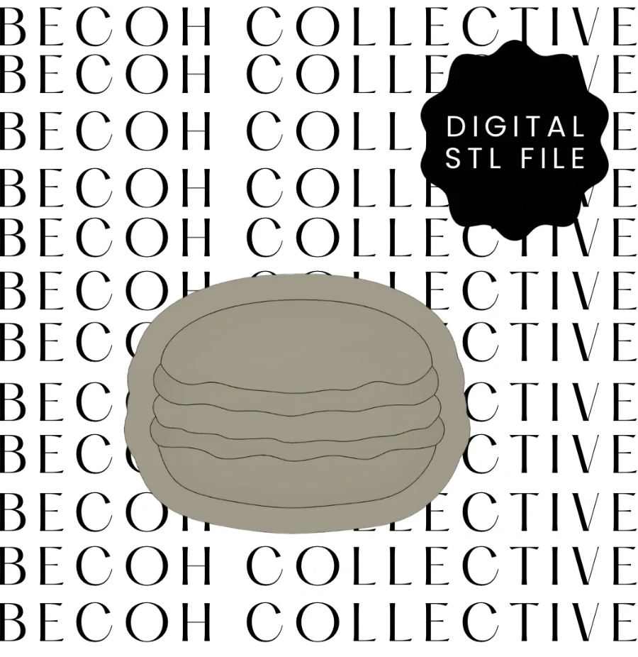 Macaron Cookie Stamp & Cutter