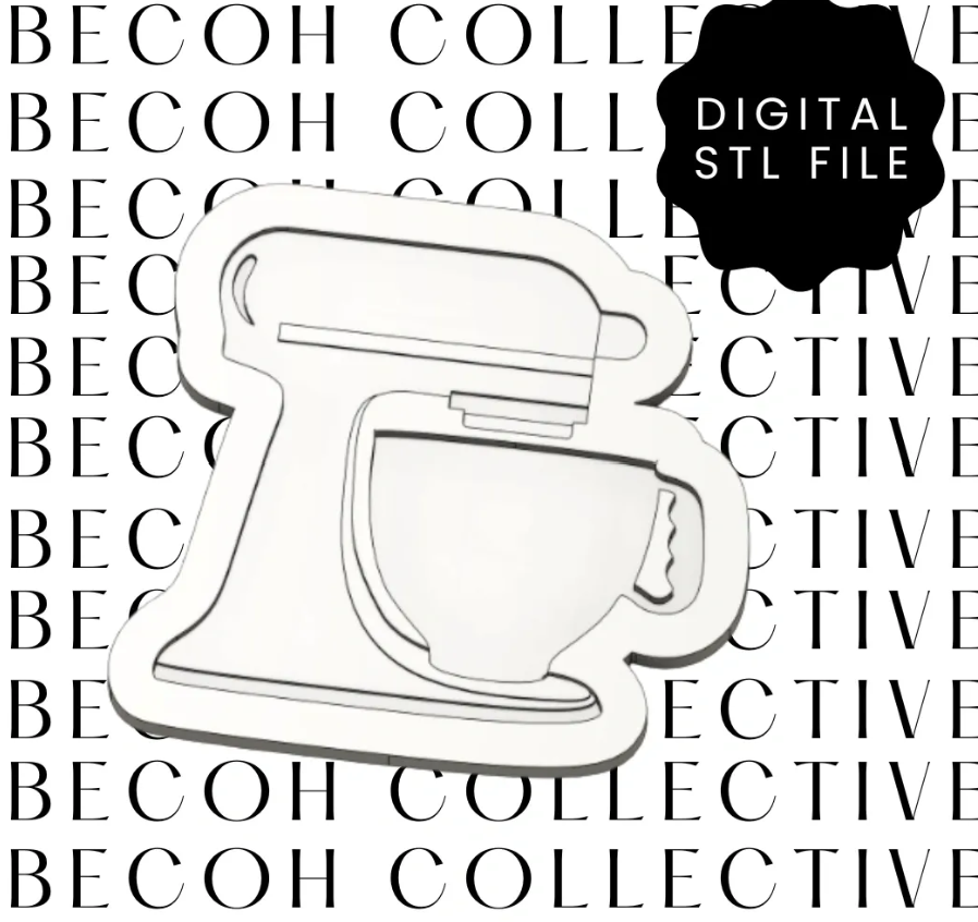 Kitchen Mixer Cookie Stamp & Cutter