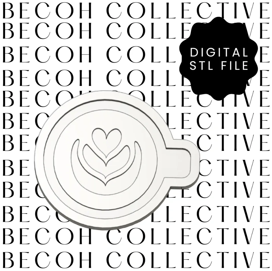 Latte Cookie Stamp & Cutter