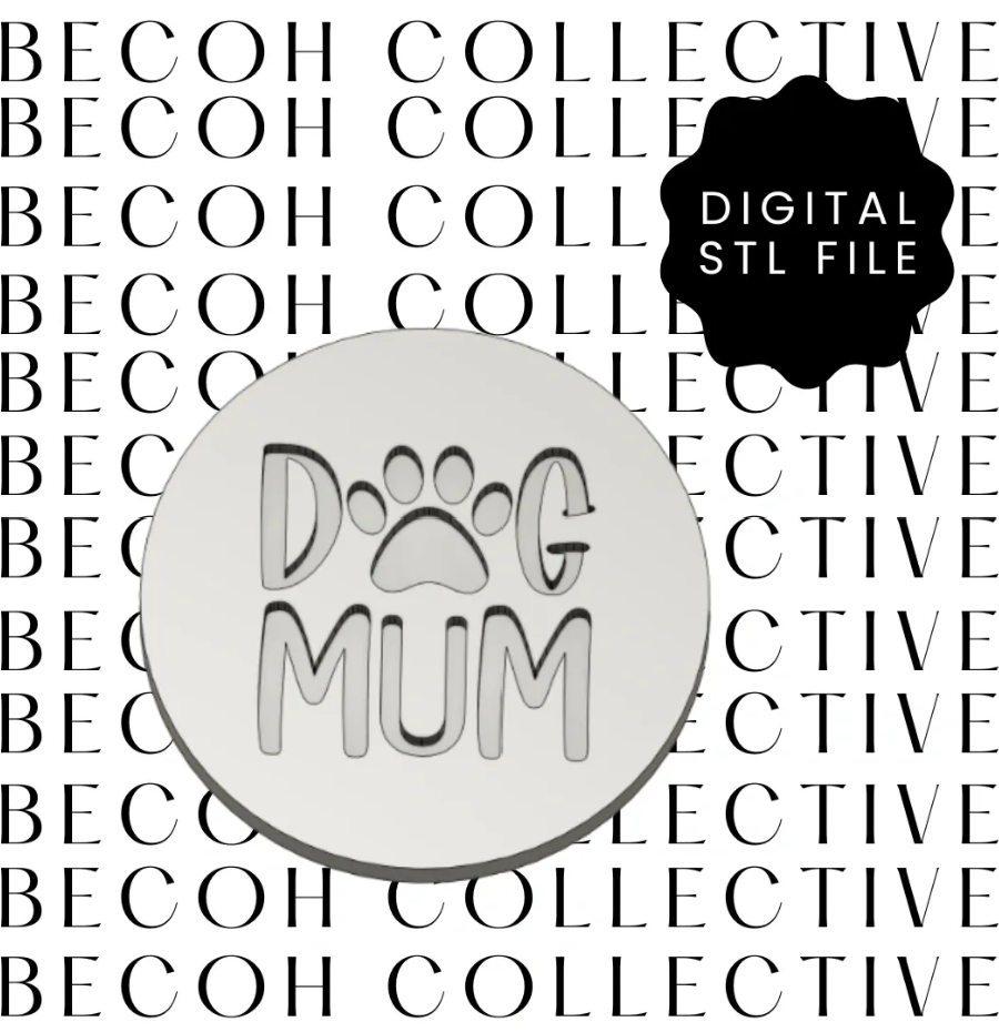 Dog Mum Cookie Stamp & Cutter