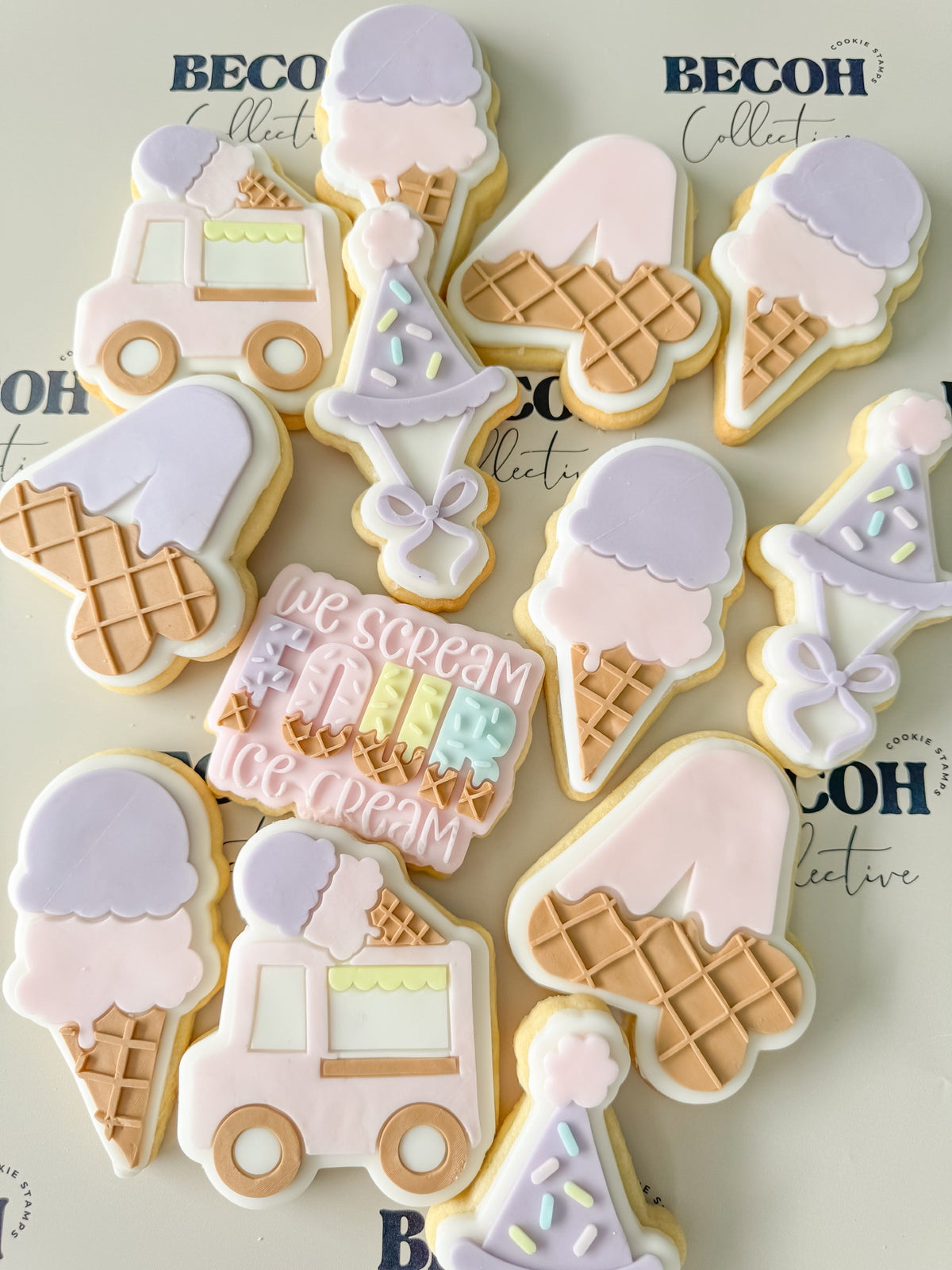 Party Hat with Sprinkles Cookie Stamp & Cutter
