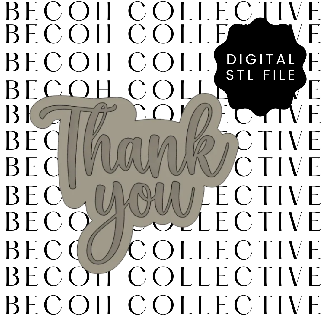 Thankyou Cookie Stamp & Cutter