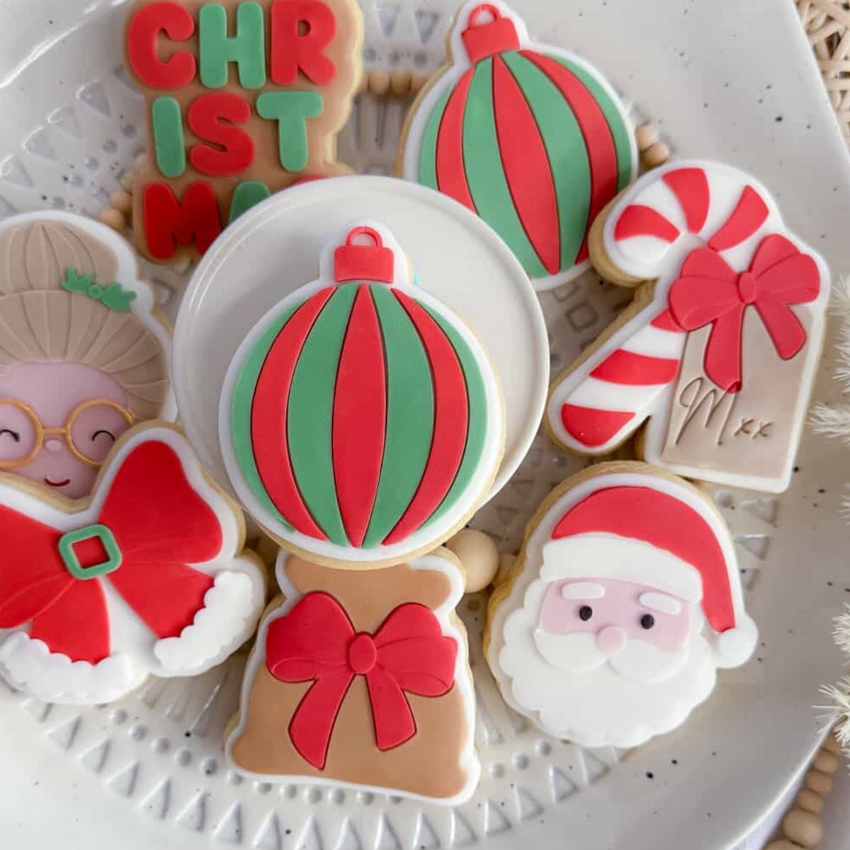 Christmas Bauble Cookie Stamp & Cutter