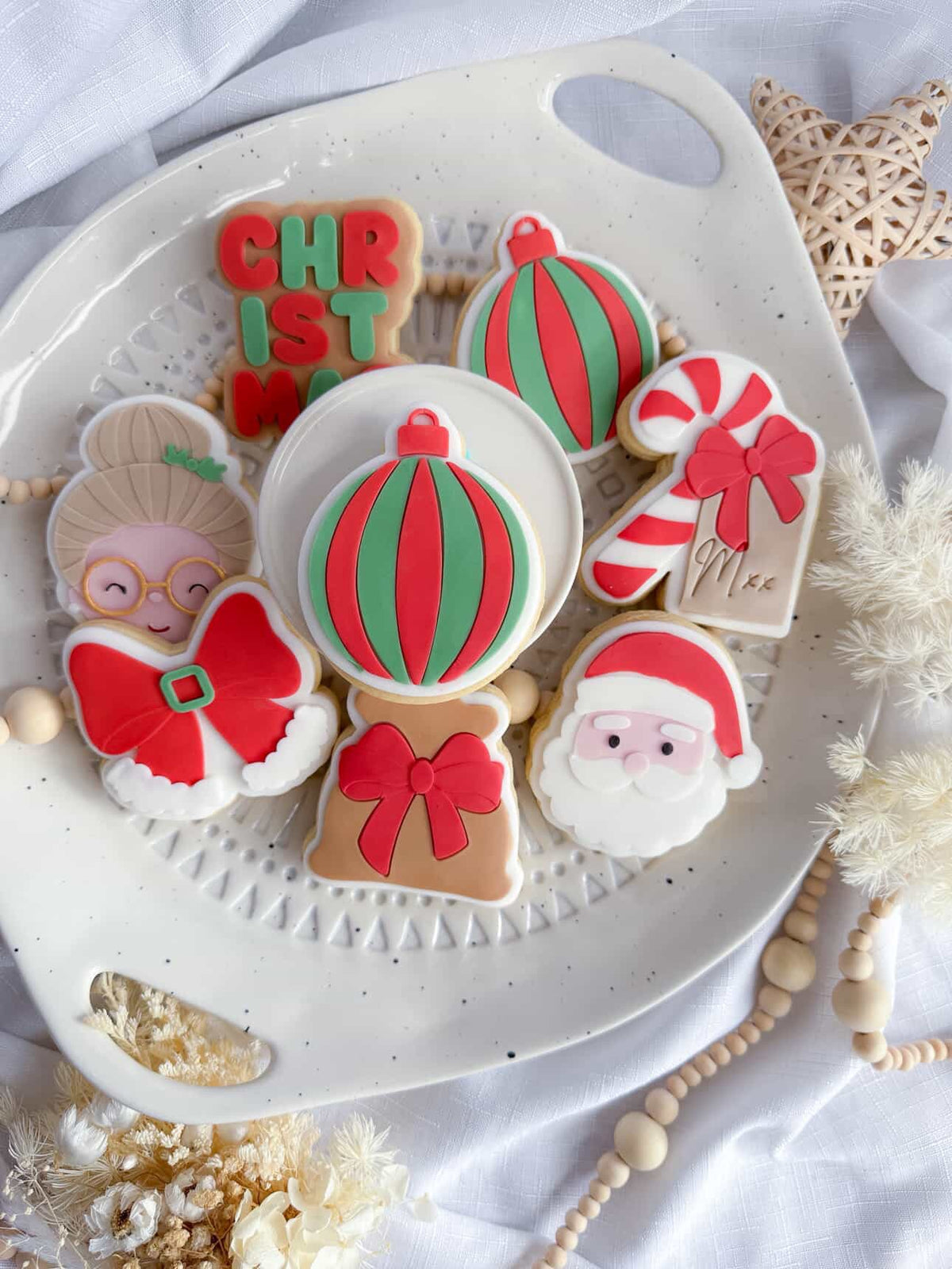 Christmas Bauble Cookie Stamp & Cutter