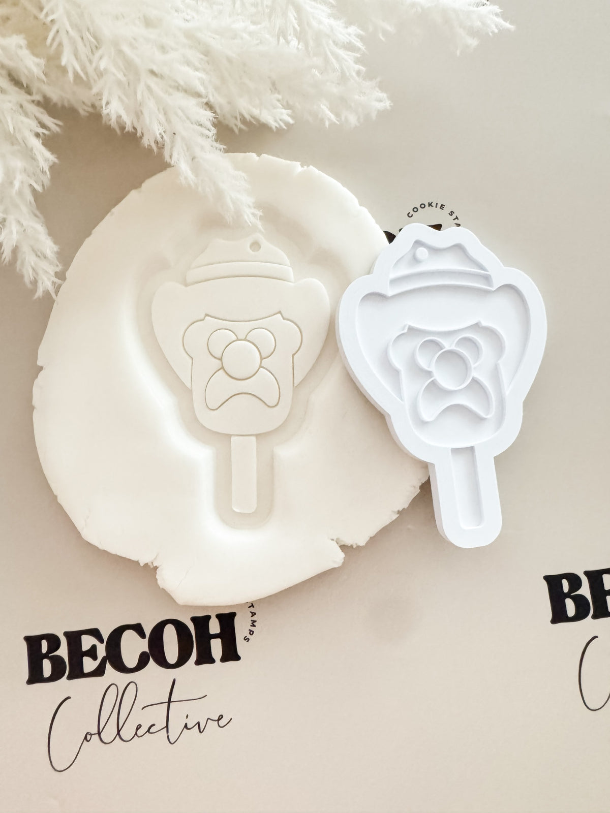 Cowboy Ice Cream Cookie Stamp & Cutter