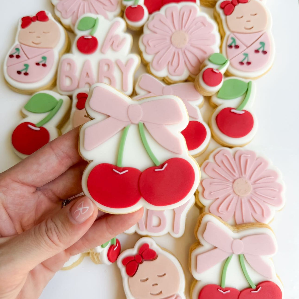 Cherries with Bow Cookie Stamp & Cutter