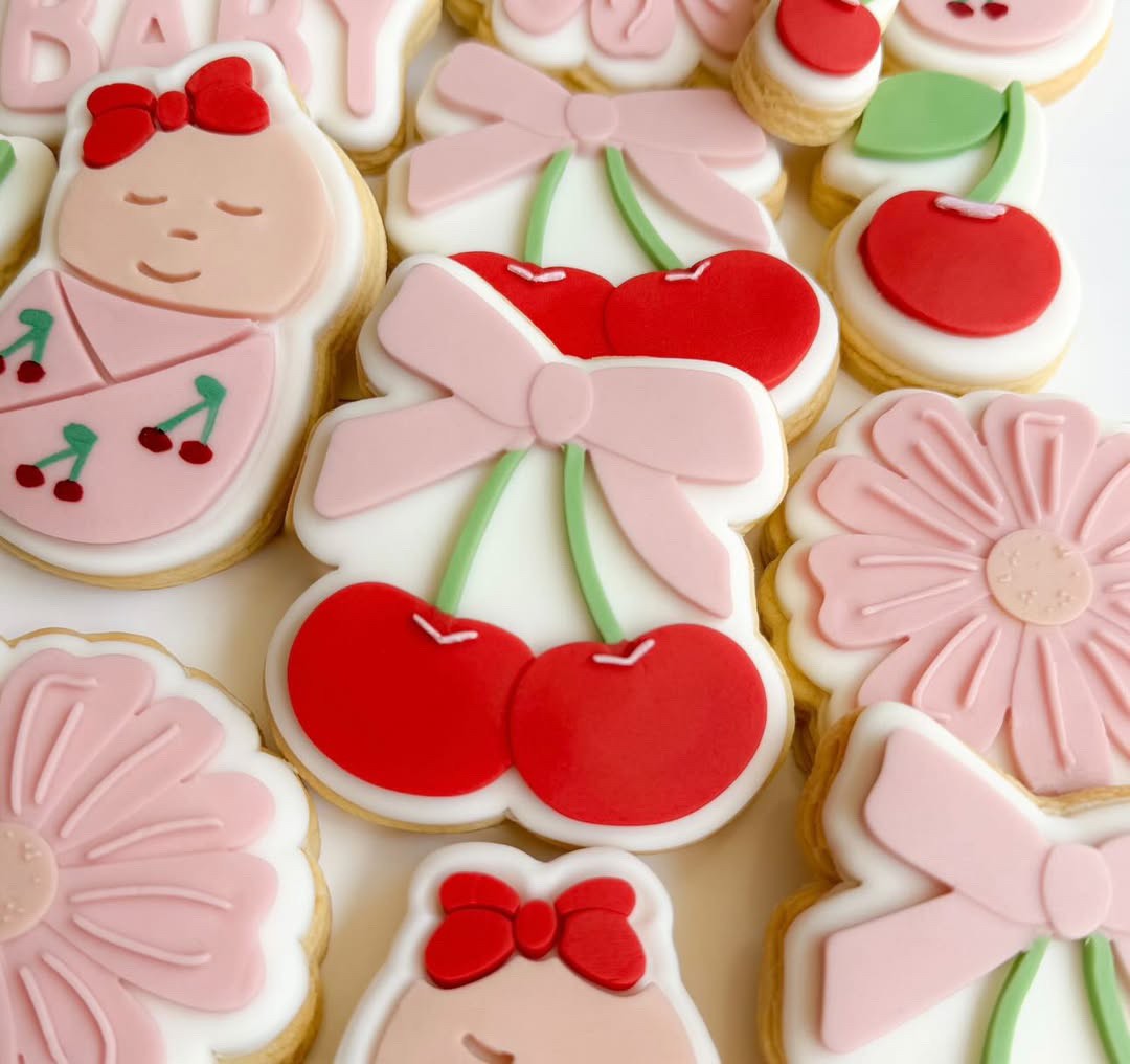 Cherries with Bow Cookie Stamp & Cutter