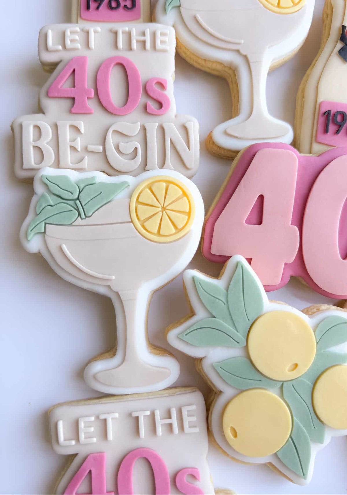Let the 40's be-GIN Cookie Stamp & Cutter