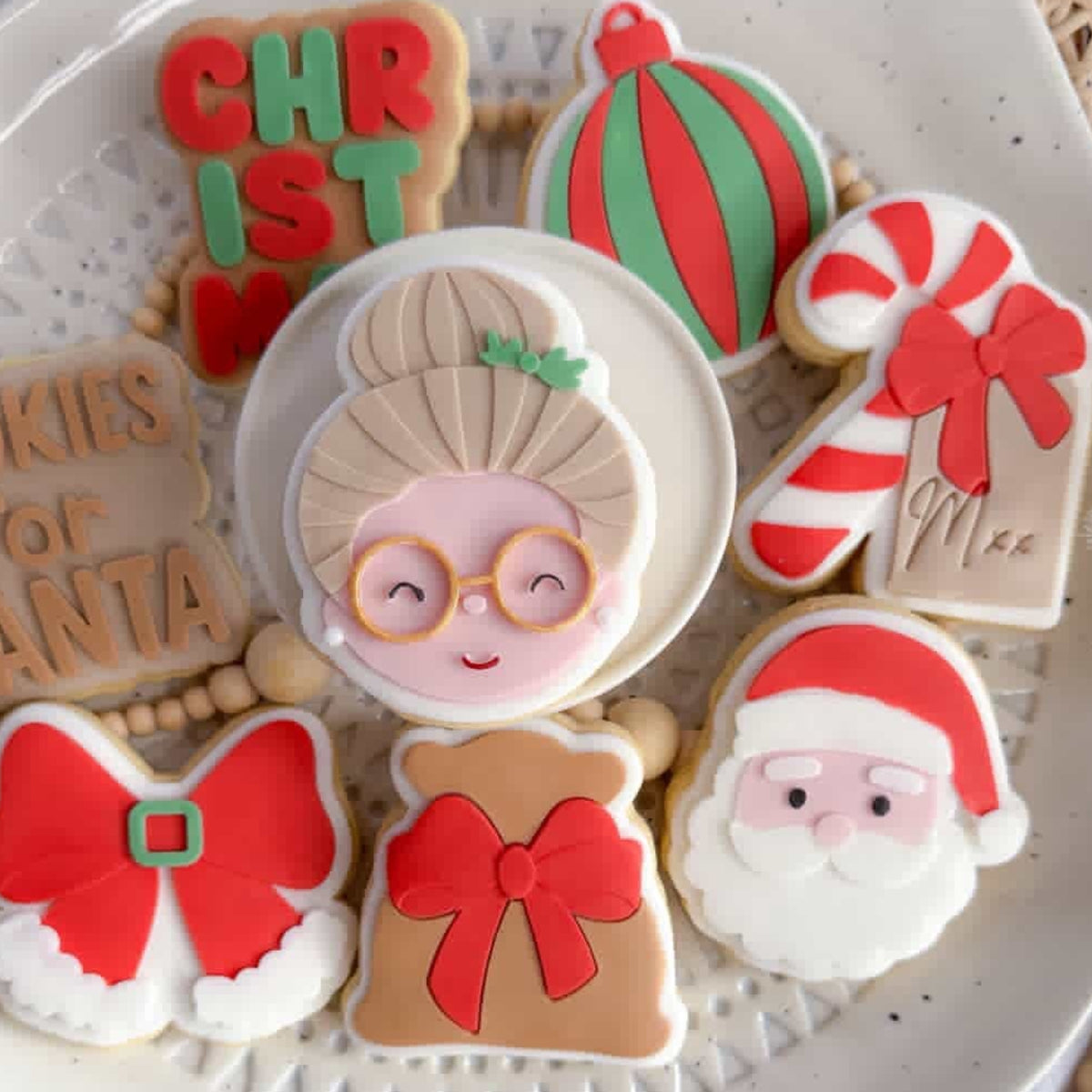 Mrs Claus Cookie Stamp & Cutter