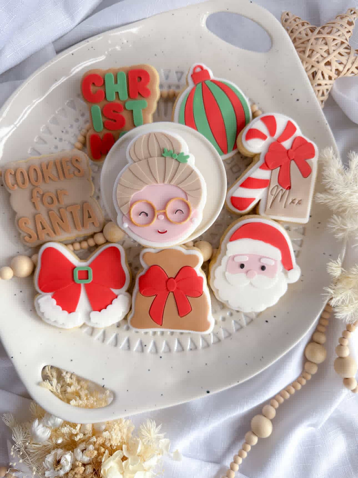 Mrs Claus Cookie Stamp & Cutter