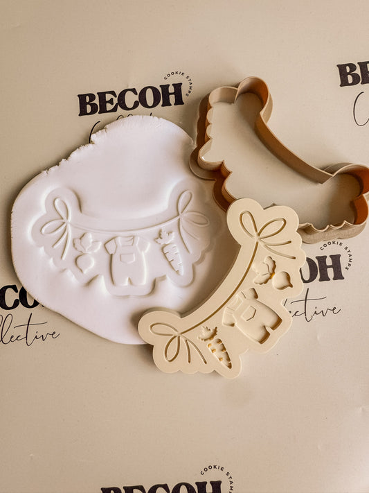 Farmers Baby Line Cookie Stamp and Cutter