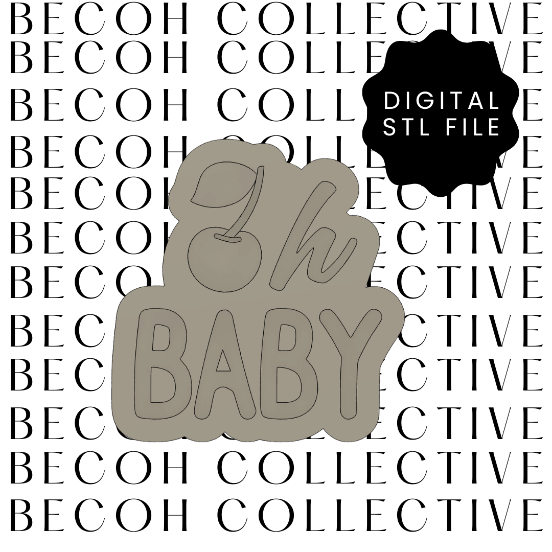 Oh Baby Cherry Cookie Stamp & Cutter