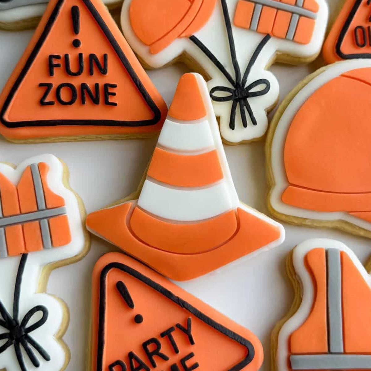 Safety Cone Cookie Stamp & Cutter