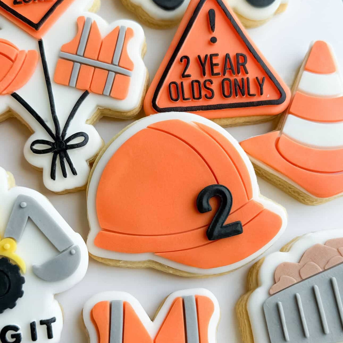 Construction Hard Hat Cookie Stamp & Cutter