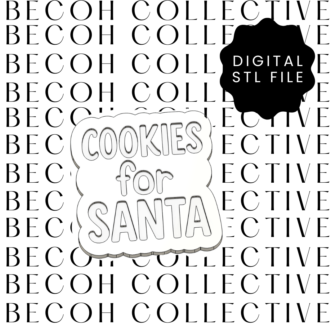 Cookies for Santa Cookie Stamp & Cutter