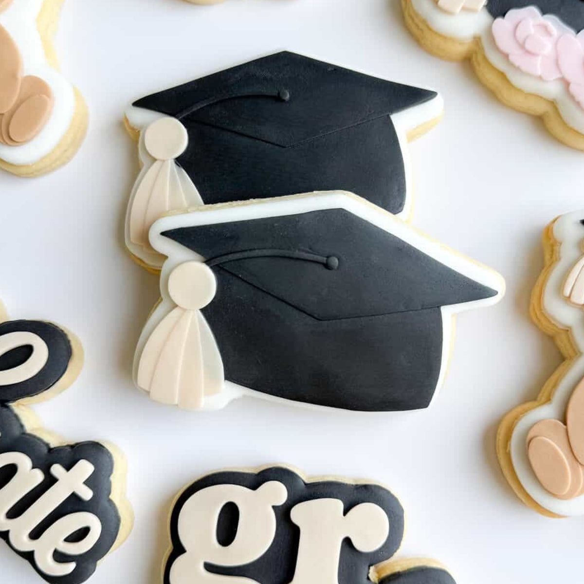 Graduation Cap Cookie Stamp & Cutter