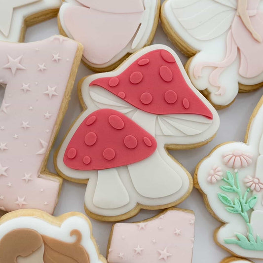 Double Mushroom Cookie Stamp & Cutter
