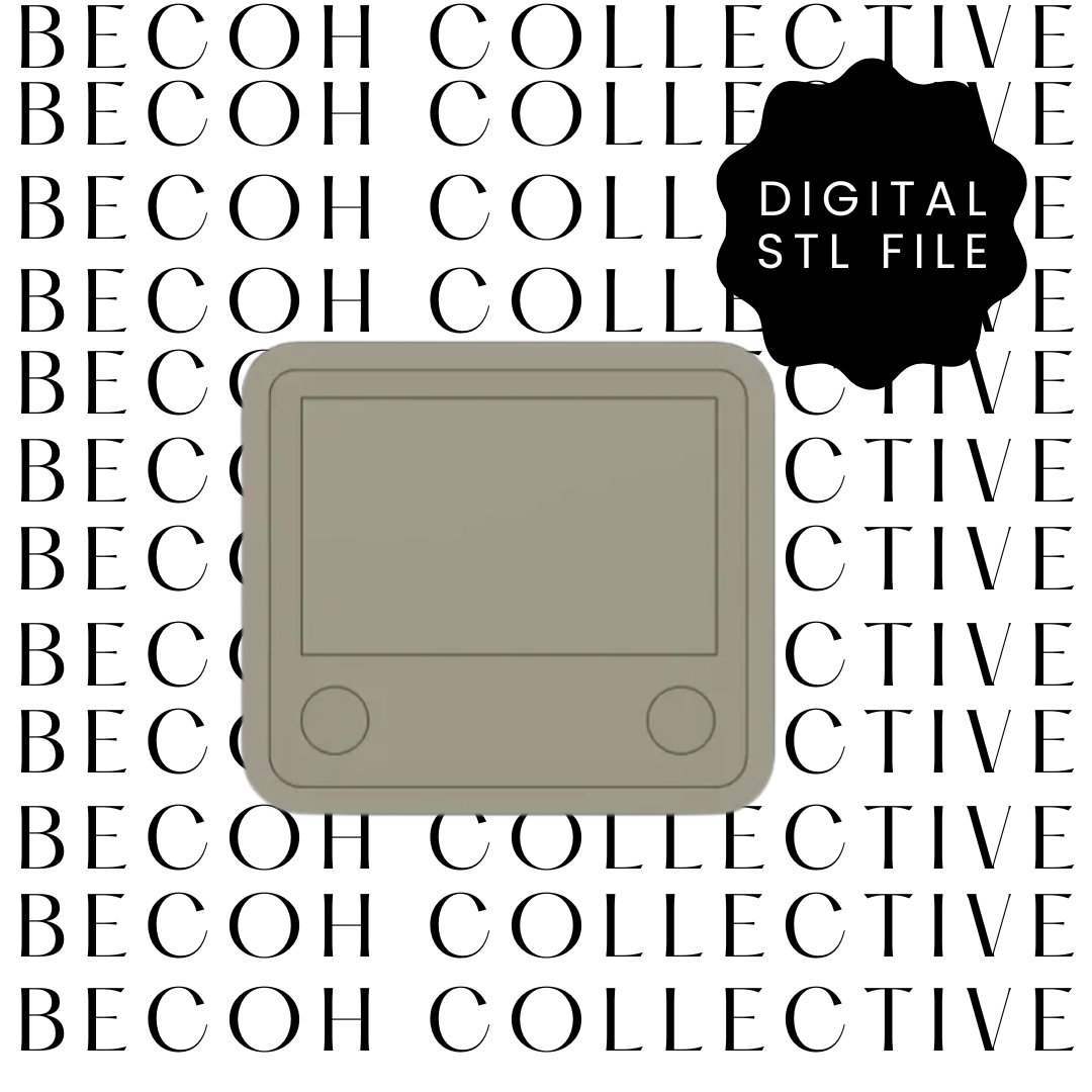 Etch a Sketch Cookie Stamp & Cutter